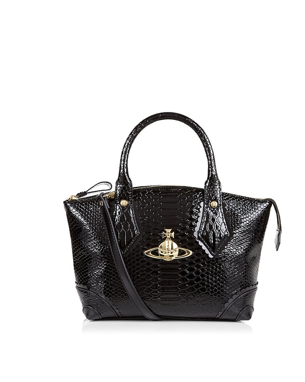Vivienne Westwood Frilly Snake トートバッグ Vivienne Westwood Frilly Snakeskin Tote in Black | Lyst UK