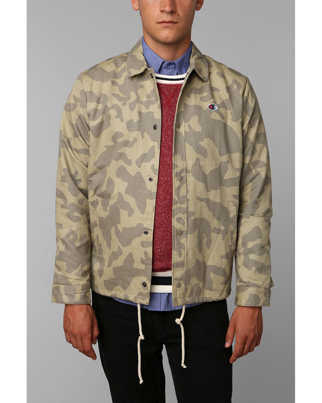 Urban Outfitters Champion X Uo Camo Coachs Jacket for Men |