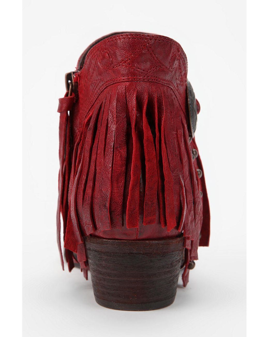 Sam edelman sidney top fringe ankle boot