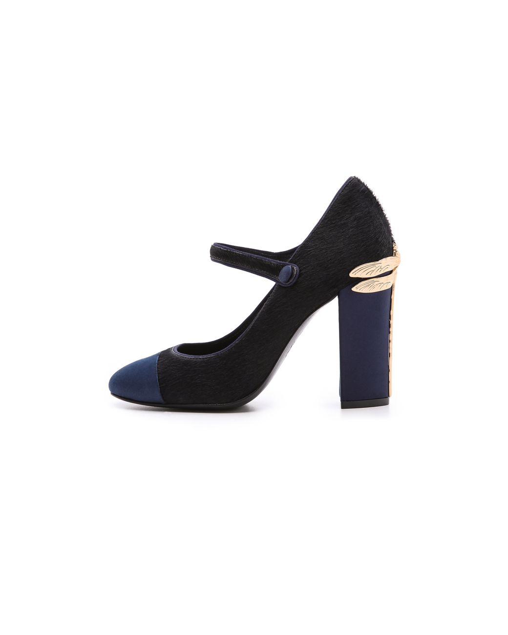 Tory Burch Imogene Mary Jane Haircalf Pumps in Blue | Lyst