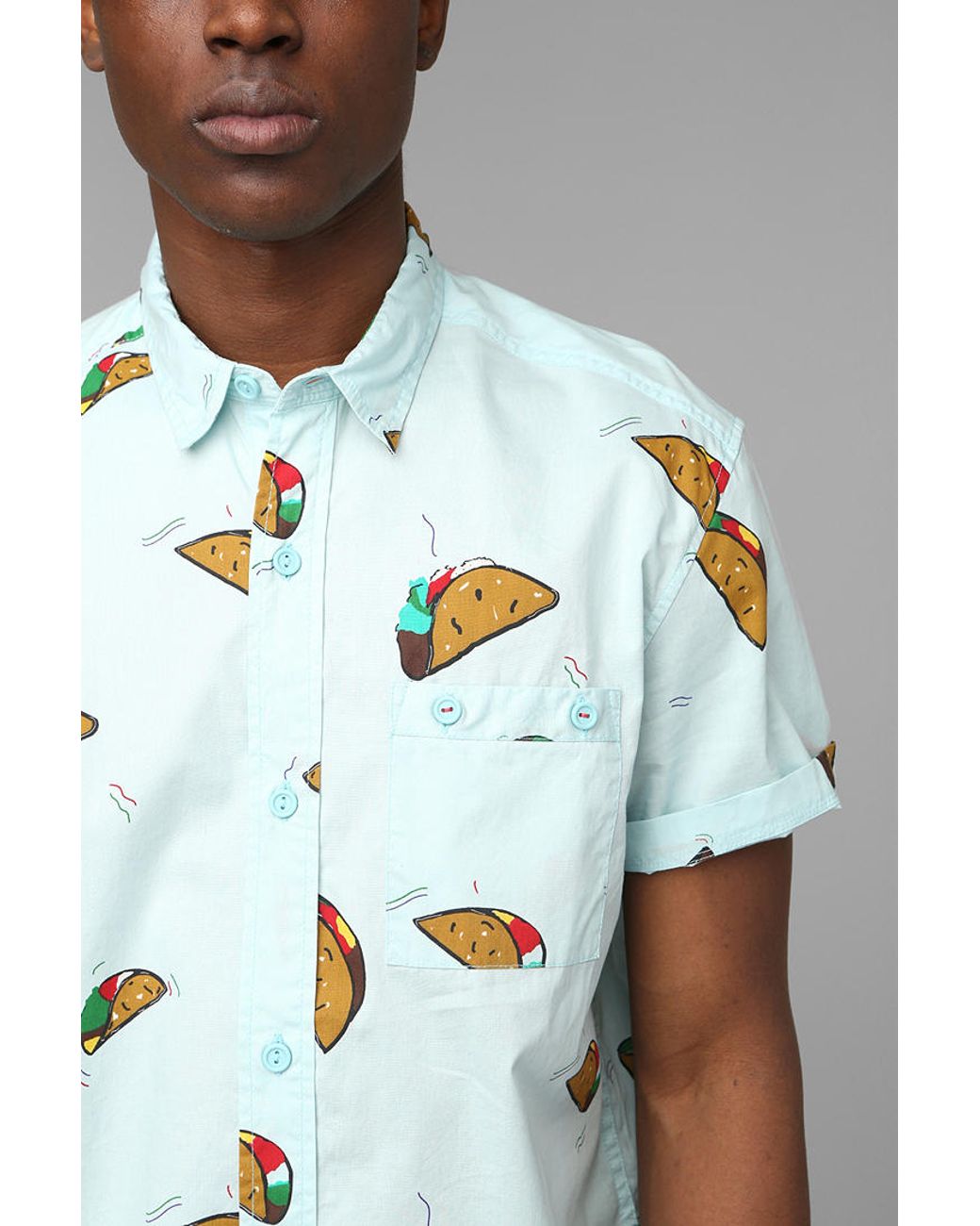 Taco button down shirt Clearance