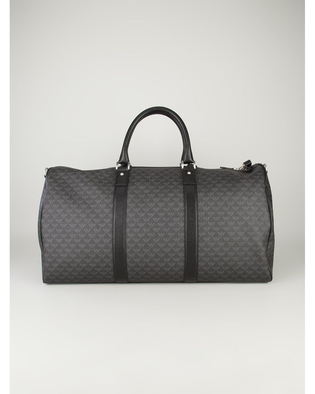 Emporio Armani Monogrammed Duffle Bag in Black for Men | Lyst UK