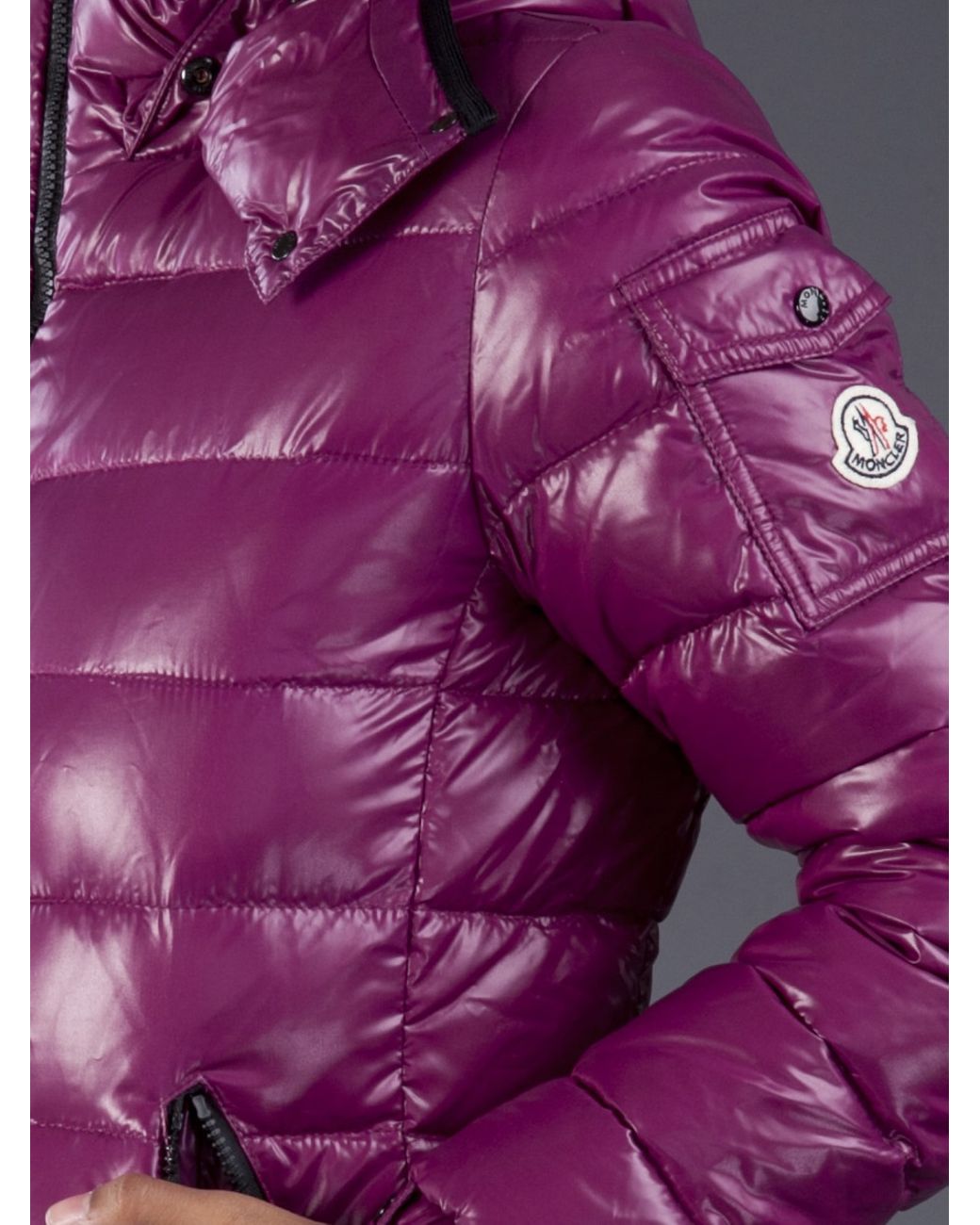 Moncler Bady Shiny Jacket in Purple | Lyst UK