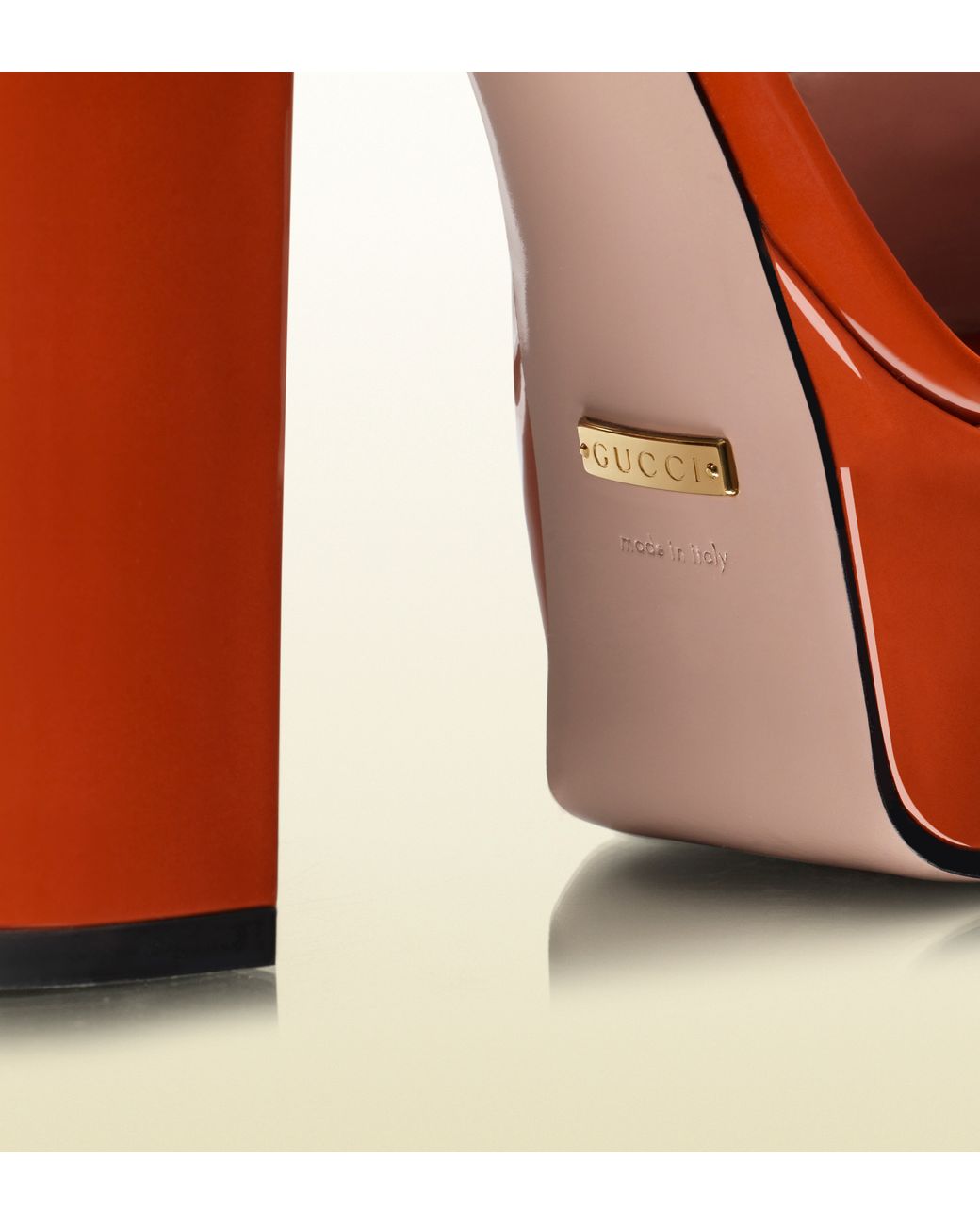 Orange gucci heels deals