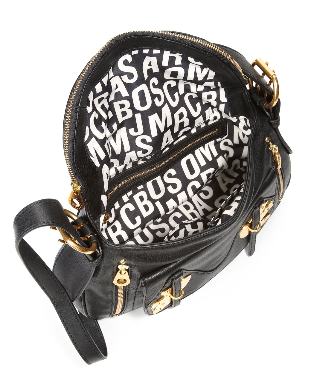 Marc By Marc Jacobs Petal To The Metal Natasha Bird Leather Shoulder Bag in  Black | Lyst