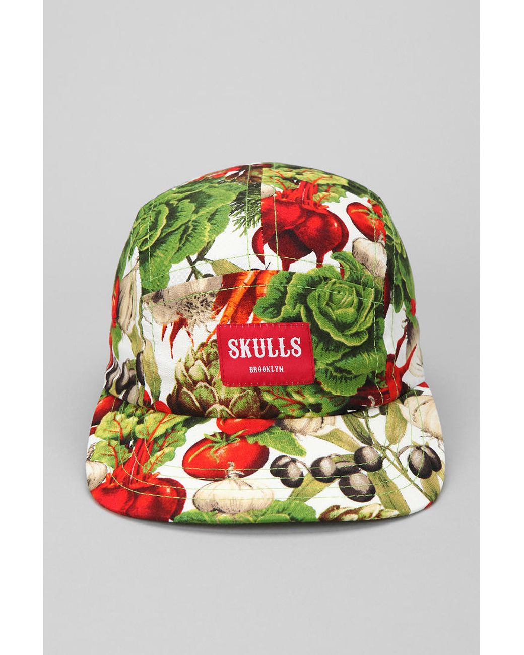 Skulls Vegetable Party 5panel Hat 