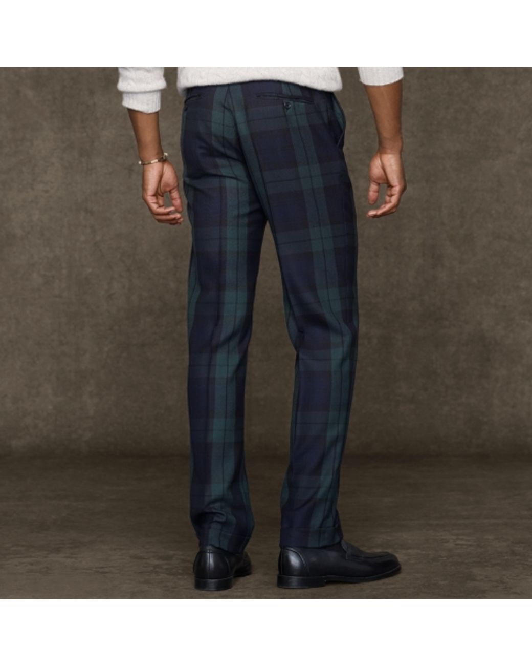 Polo Ralph Lauren Customfit Blackwatch Trousers in Blue for Men | Lyst