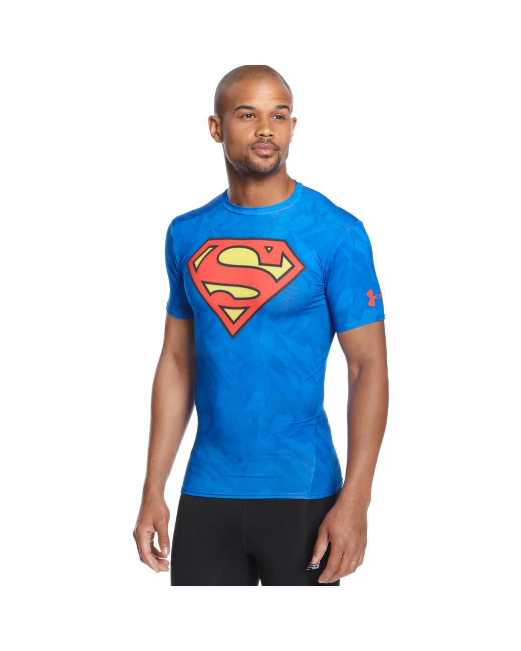 Under Armour Superman Compression Tshirt in Blue for Men | Lyst