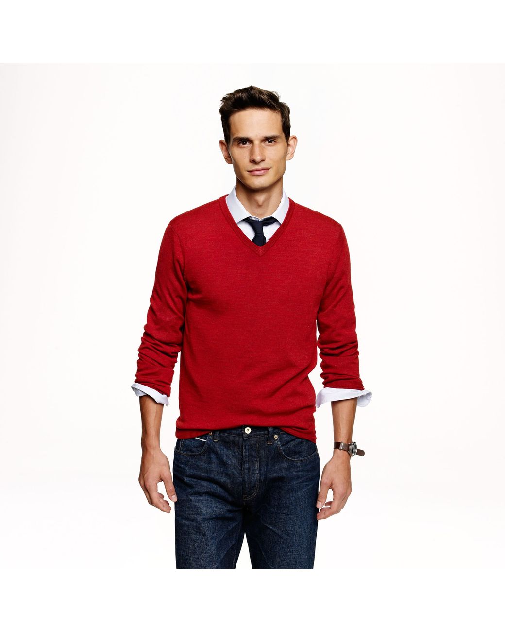 J.Crew Slim Merino Wool V-neck Sweater 