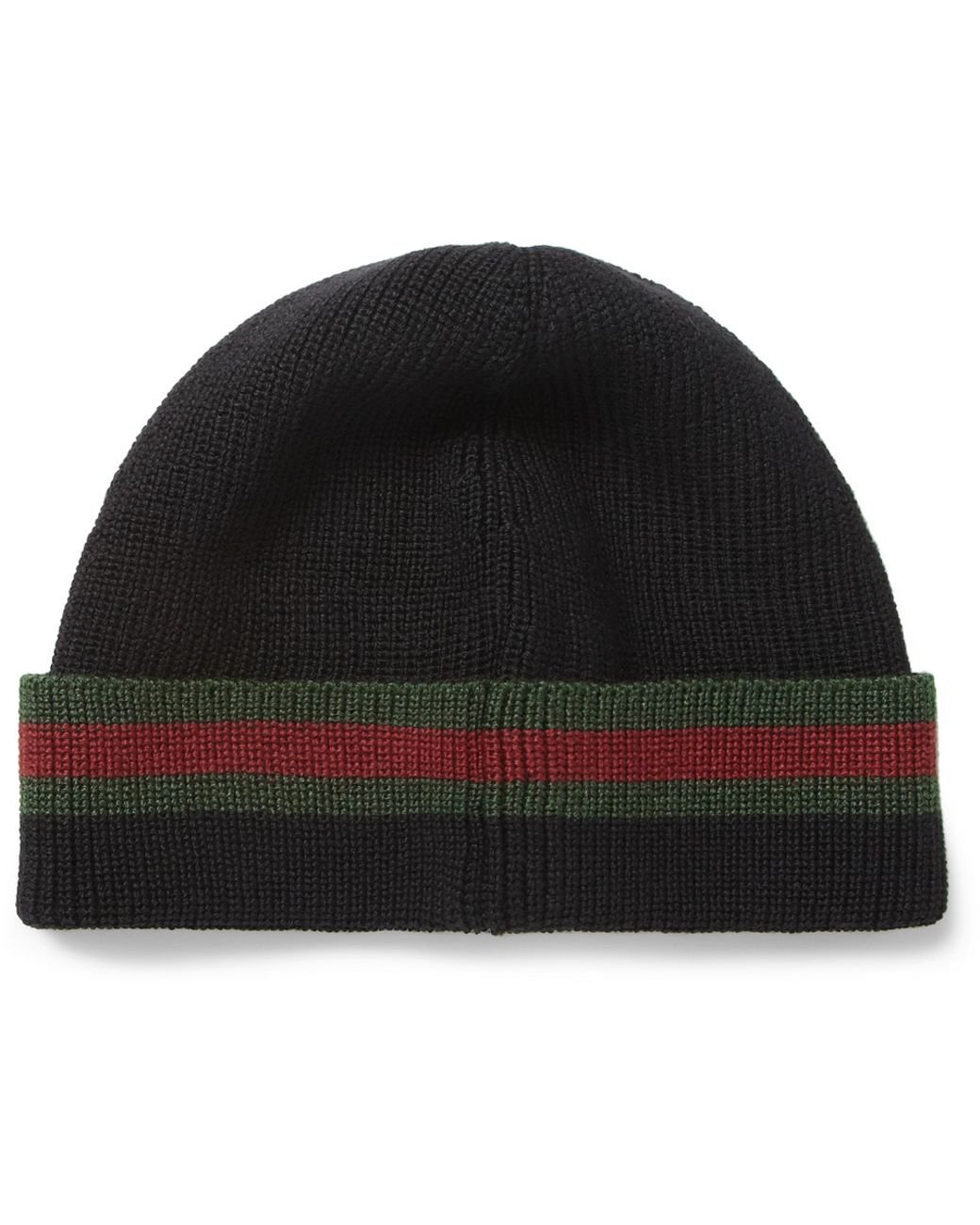 Gucci Wool and Silkblend Beanie Hat in Black for Men | Lyst