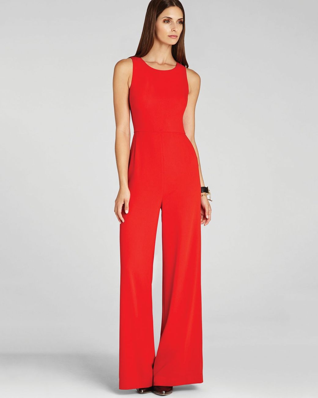BCBGMAXAZRIA Jumpsuit Helena Sleeveless in Red Lyst
