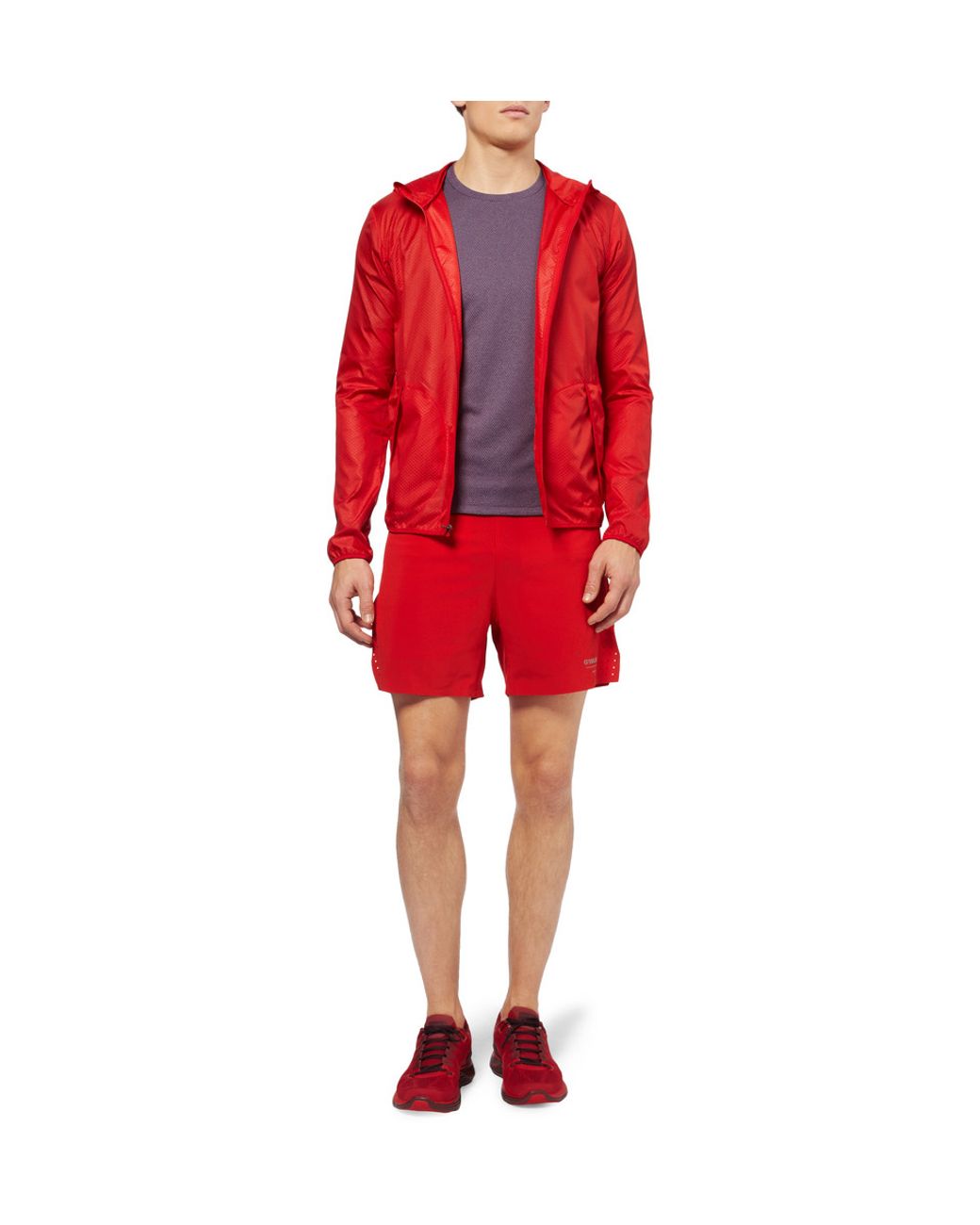 Nike Gyakusou Lightweight Hooded Running Jacket in Red for Men | Lyst