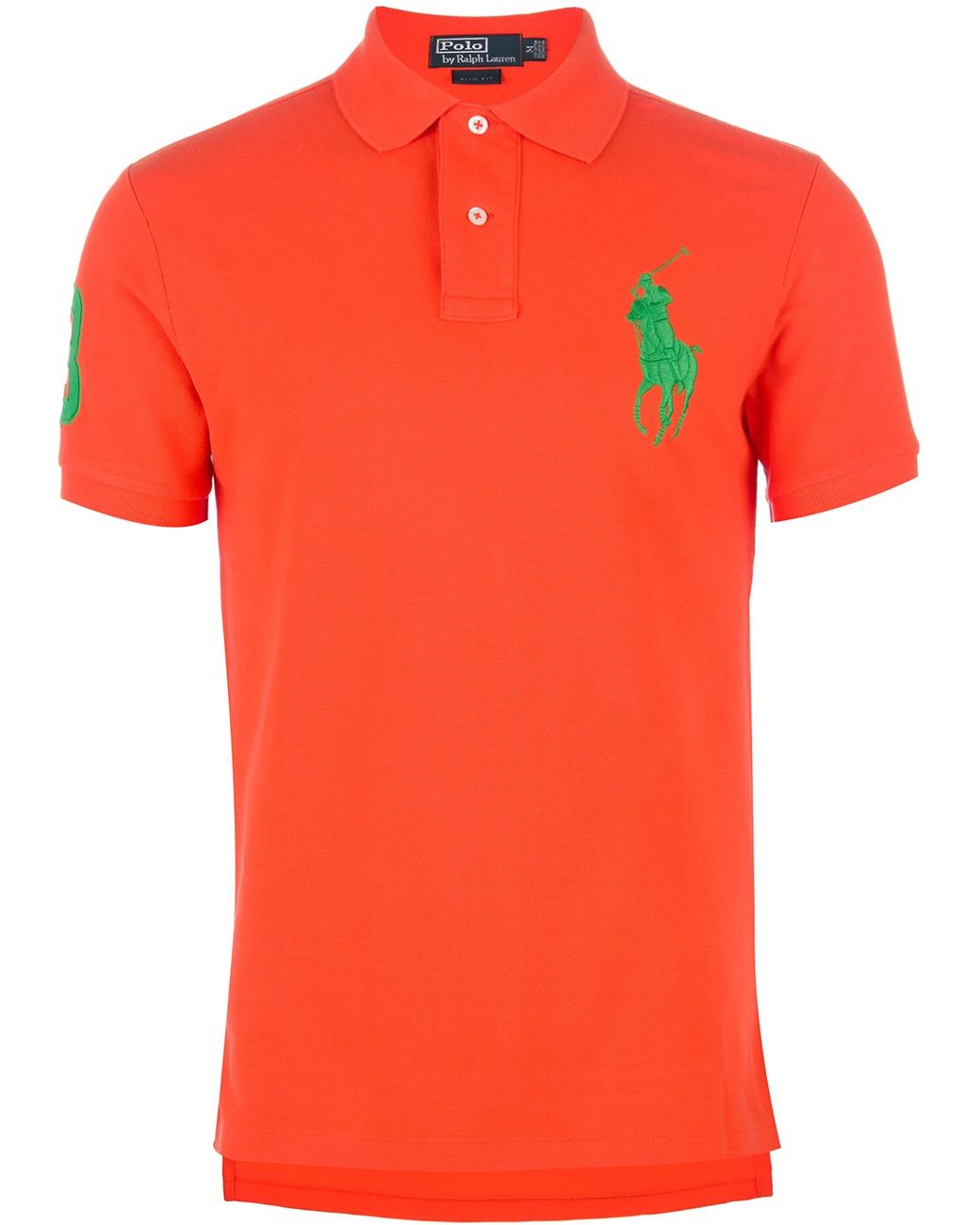 polo shirt with large logo