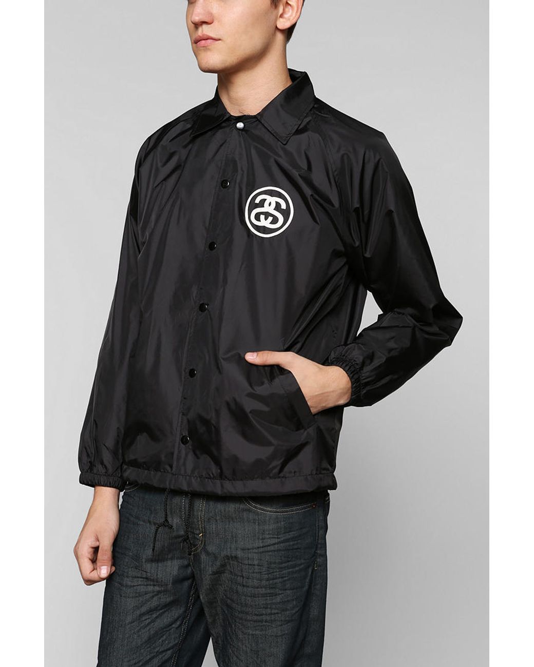 stussy paisley coach jacket