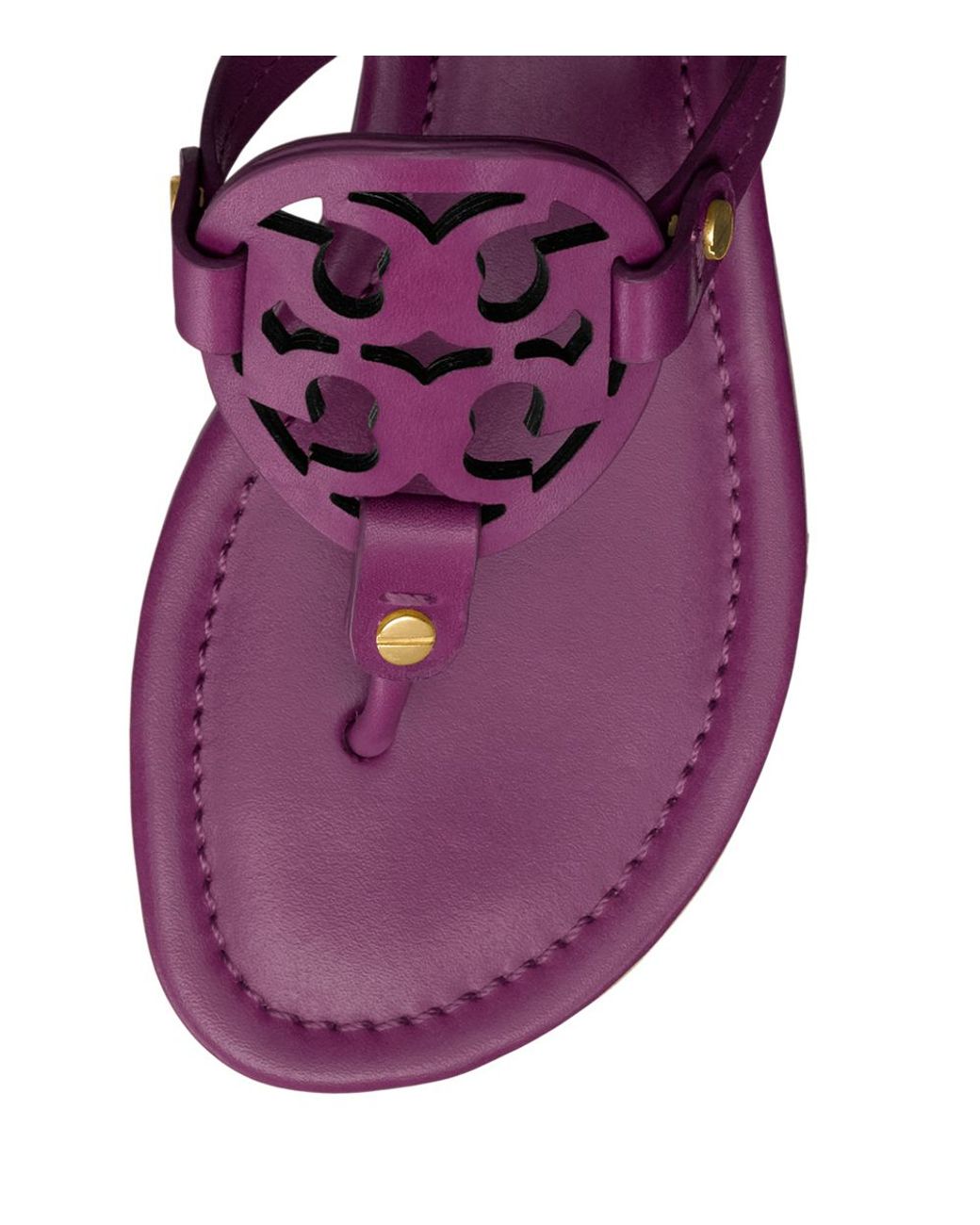 Tory Burch Miller Sandal in Purple | Lyst