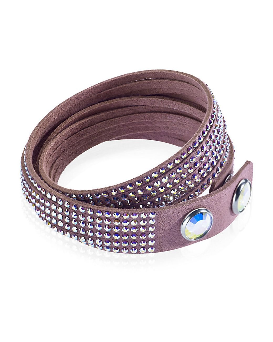 Swarovski Slake Wrap Bracelet in Pink | Lyst Canada