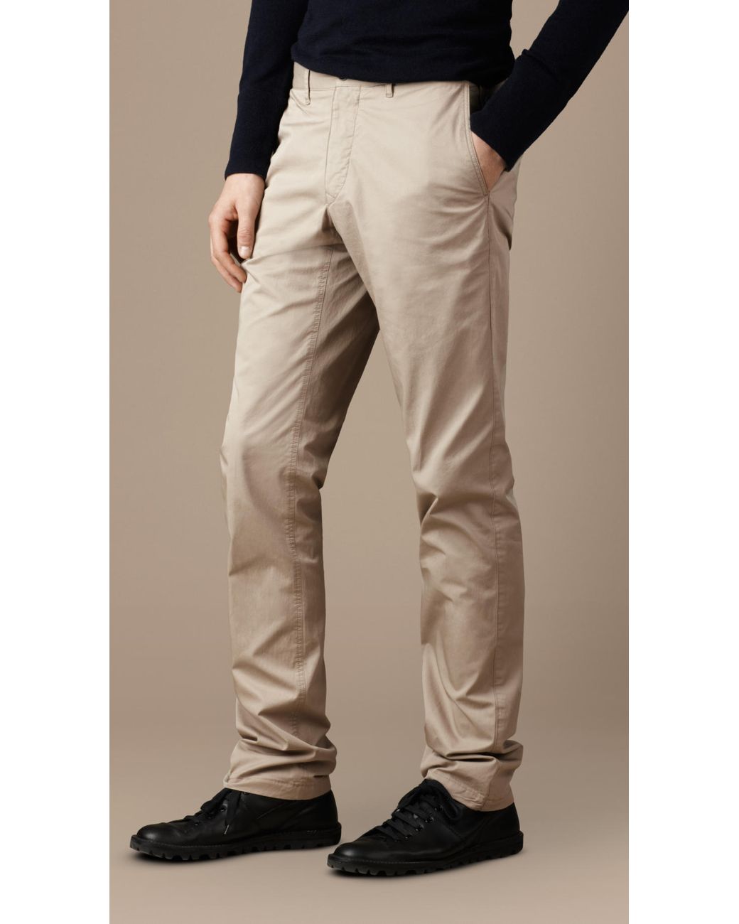 Burberry Slim Fit Cotton Chinos in 