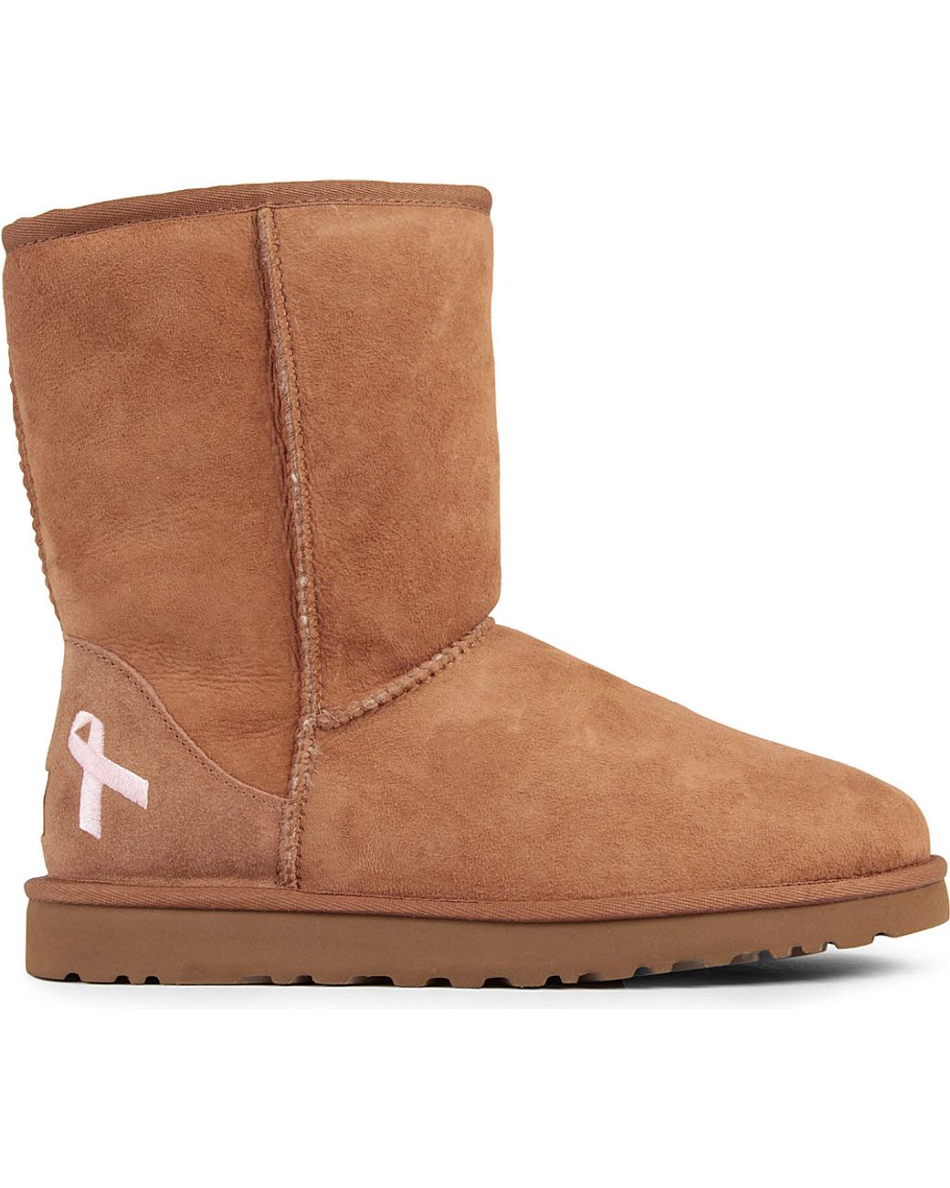 UGG Classic Short Breast Cancer Awareness Boots in Brown | Lyst UK