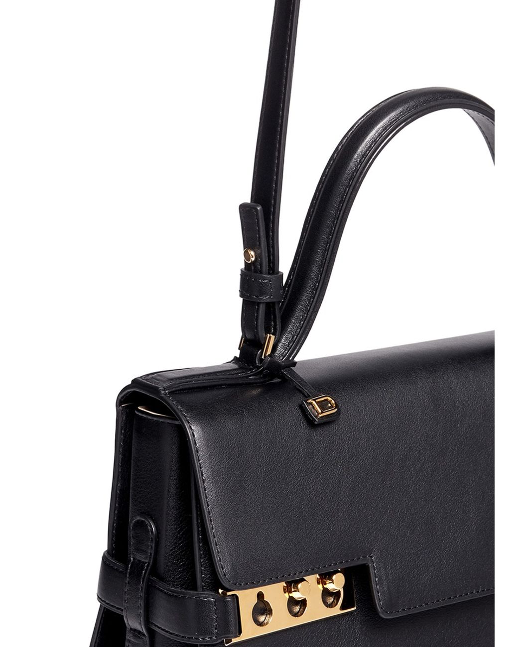 RARE Delvaux Tempete MM-GM Black GHW at 1stDibs