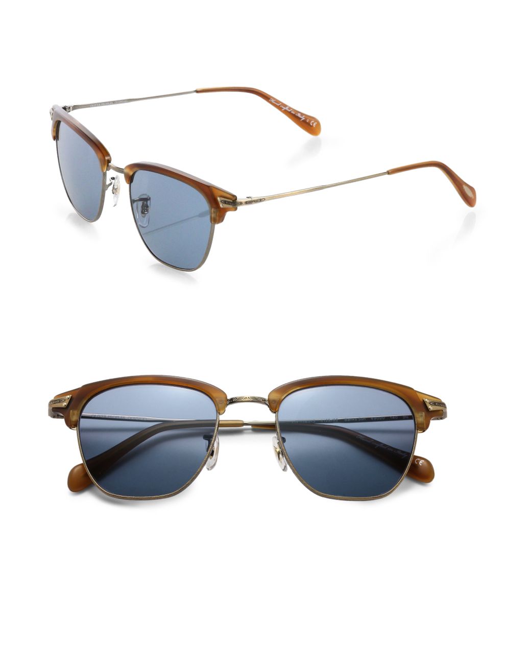 Oliver Peoples Banks Sunglasses in Light Brown (Brown) for Men Lyst
