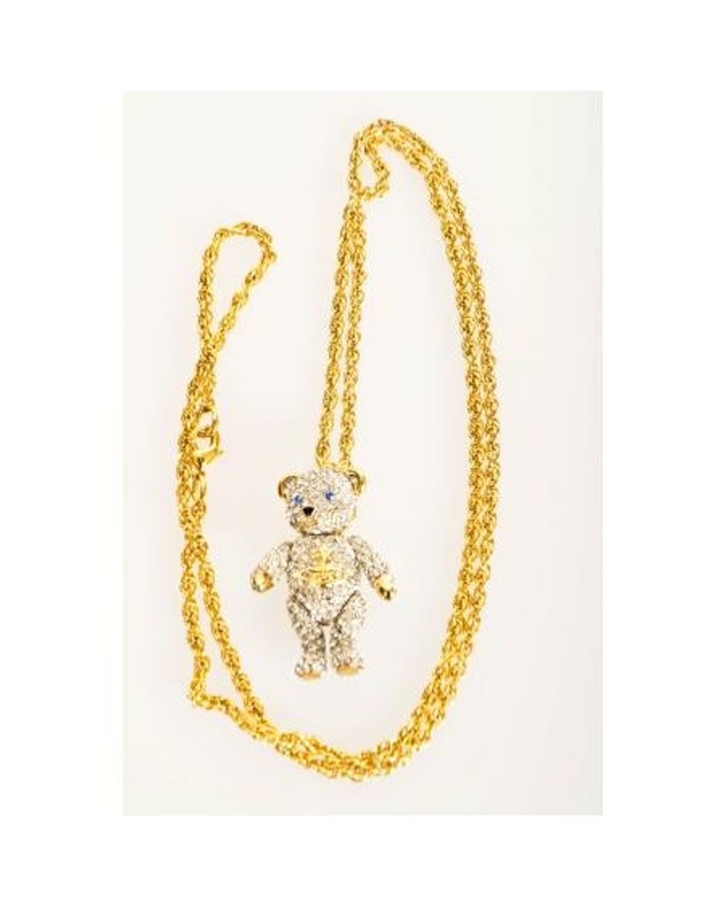 Vivienne Westwood Crystal Teddy in Metallic for Men | Lyst UK