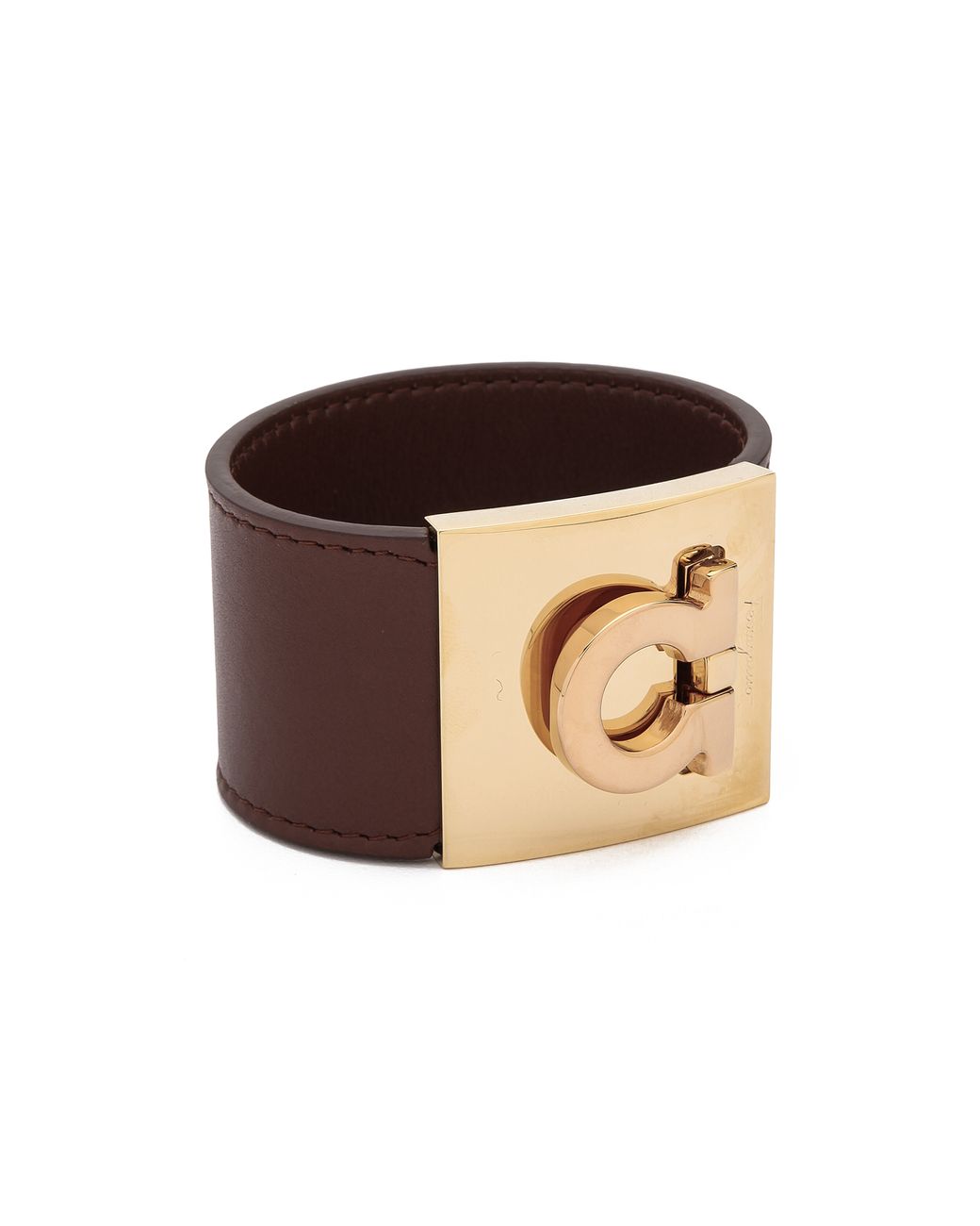 Men's Woven Leather Gancini Bracelet by Salvatore Ferragamo | Coltorti  Boutique
