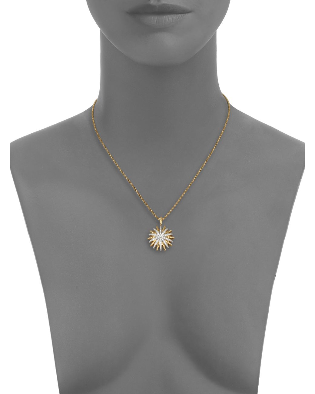 David Yurman Diamond 18k Gold Starburst 