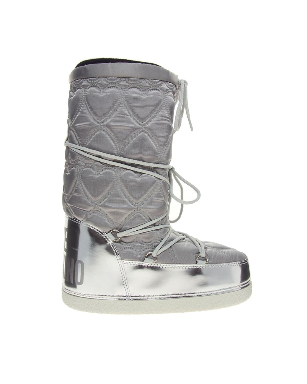 Love Moschino Love Moschino Silver Moon Boots in Metallic | Lyst