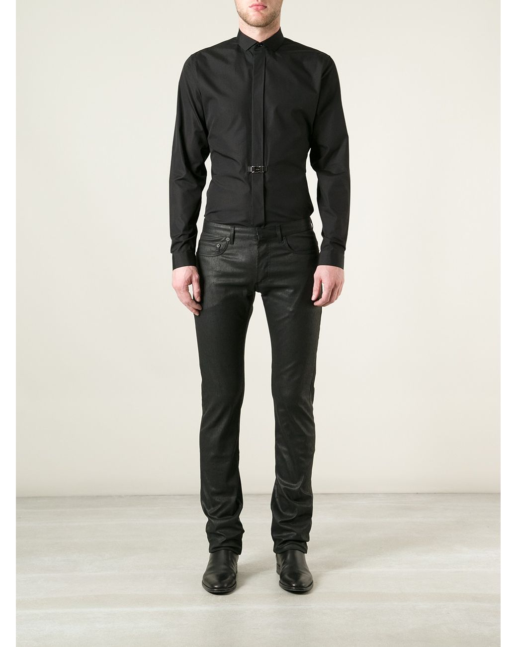Dior Homme Coated Skinny Jeans in Black for Men | Lyst UK