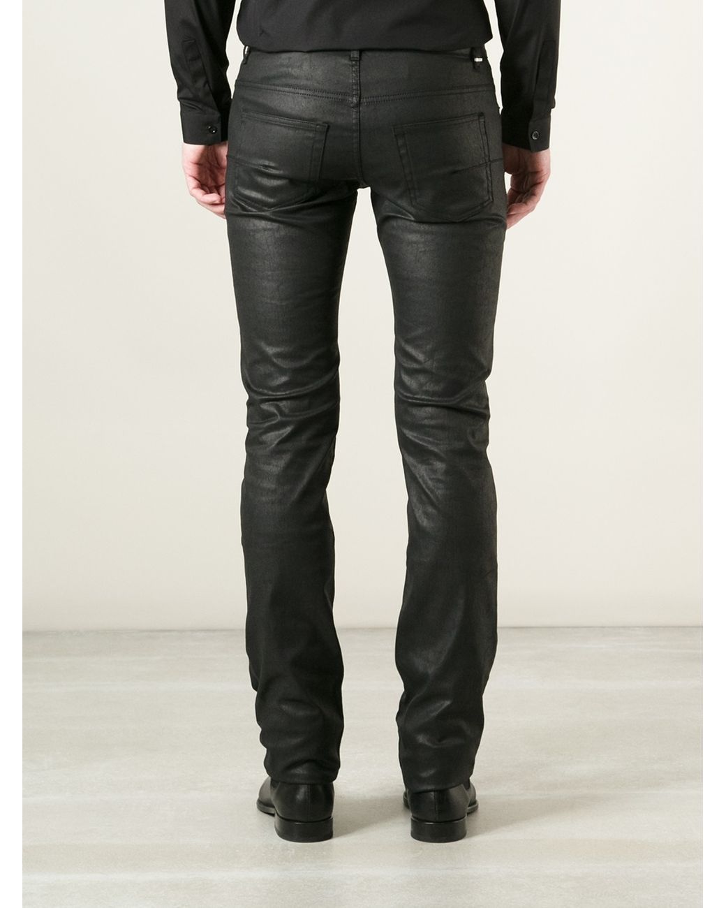 Dior Homme Coated Skinny Jeans in Black for Men | Lyst UK