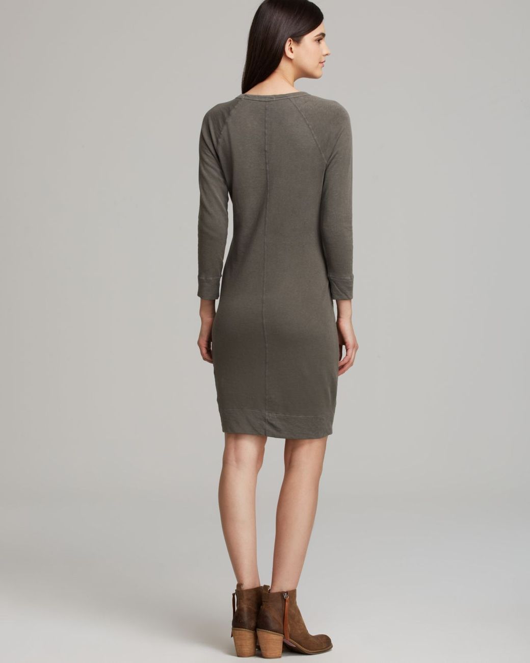 James Perse Sweatshirt Dress Raglan in 