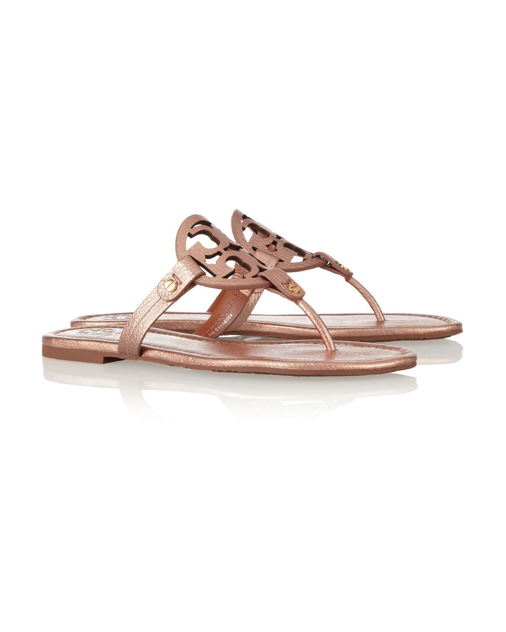 Miller sandal metallic leather rose gold sale