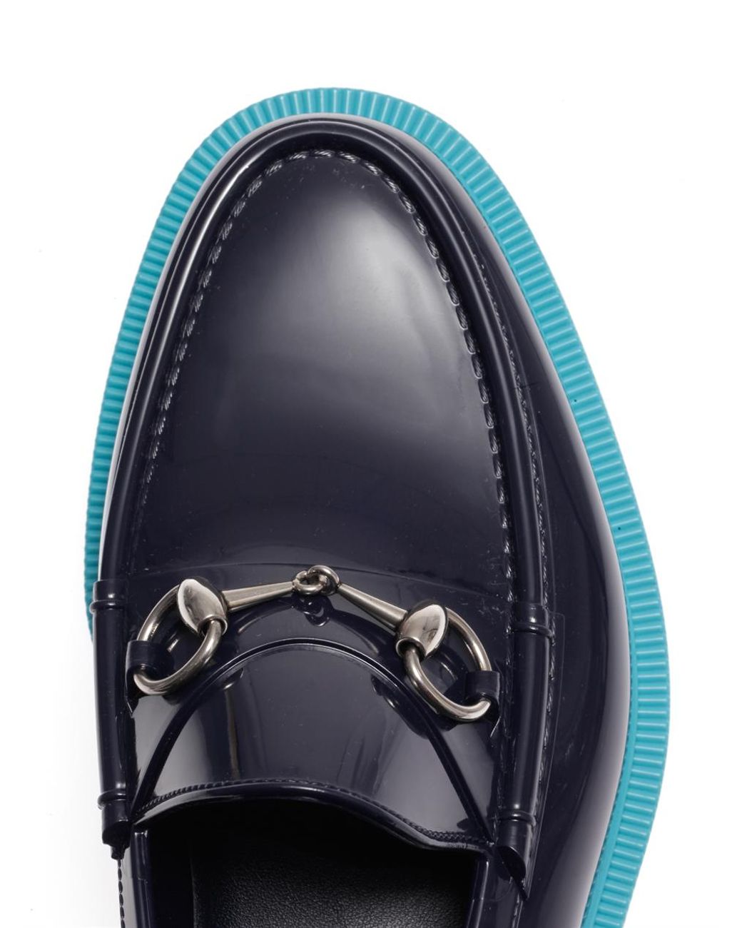 Gucci Jelly Snaffle Loafers in Blue for 