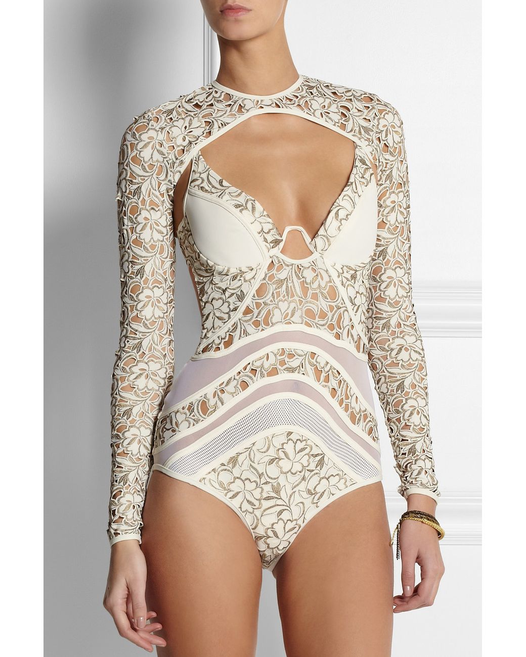 Zimmermann Good Love Embroidered Swimsuit and Coverup in White | Lyst