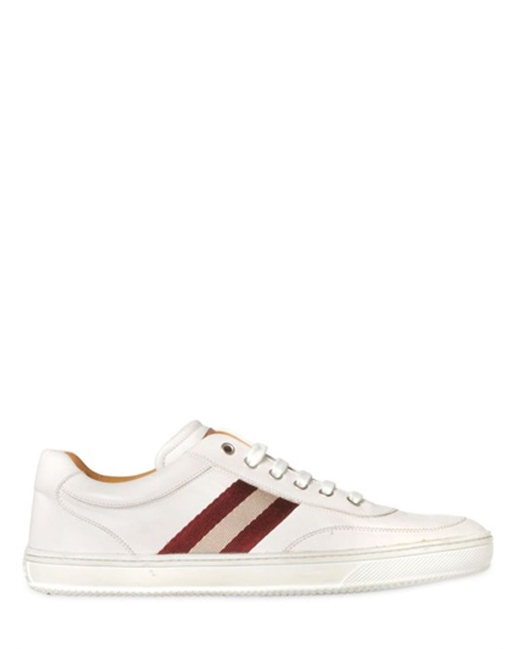 Bally Oriano Leather Sneakers in White for Men | Lyst