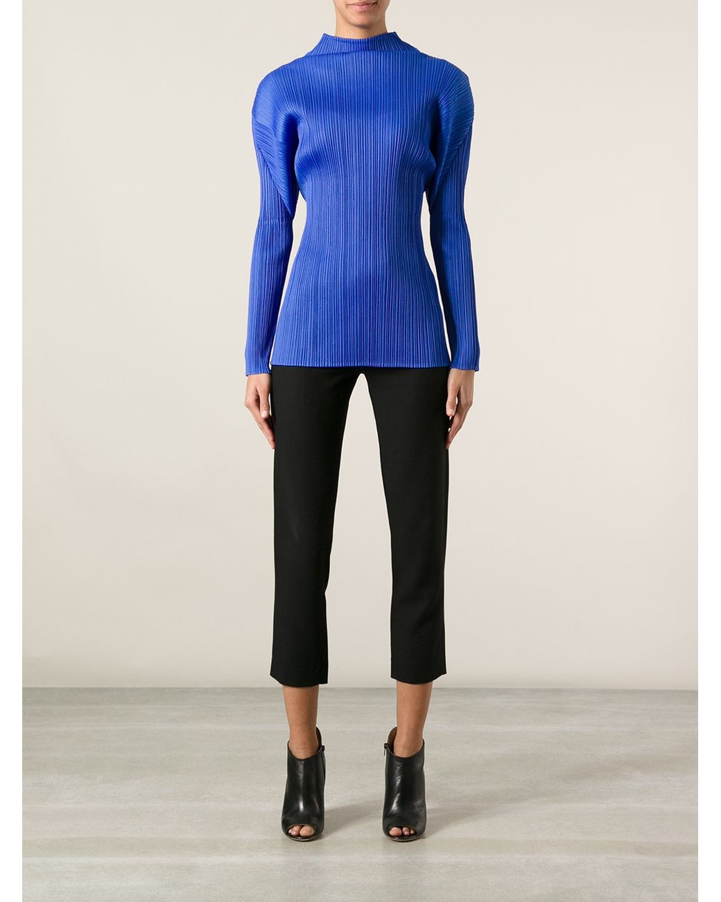 Pleats Please Issey Miyake Pleated Top in Blue | Lyst Pleats Please Issey Miyake Pleated Top in Blue | Lyst