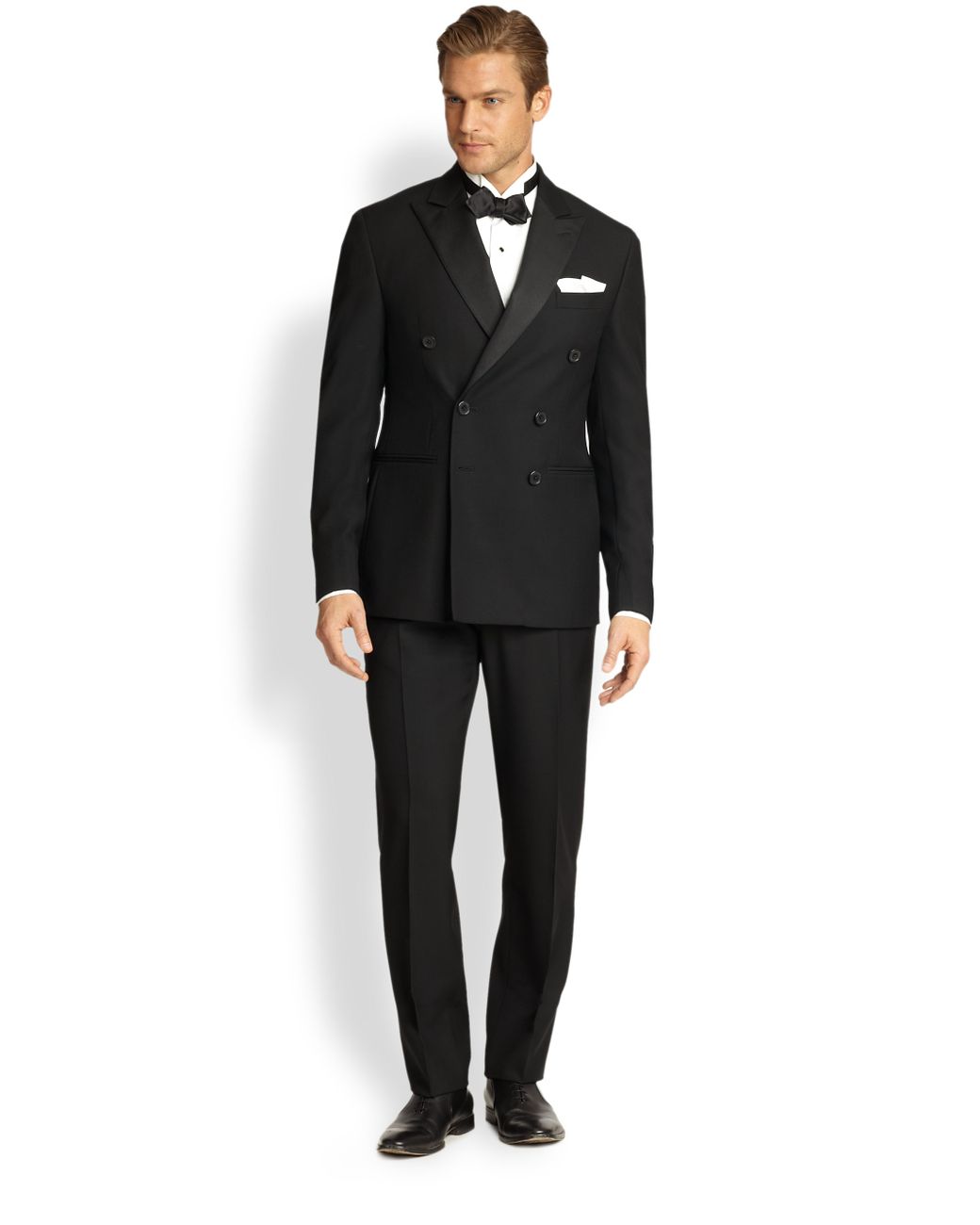 Polo Ralph Lauren Doublebreasted Tuxedo in Black for Men | Lyst