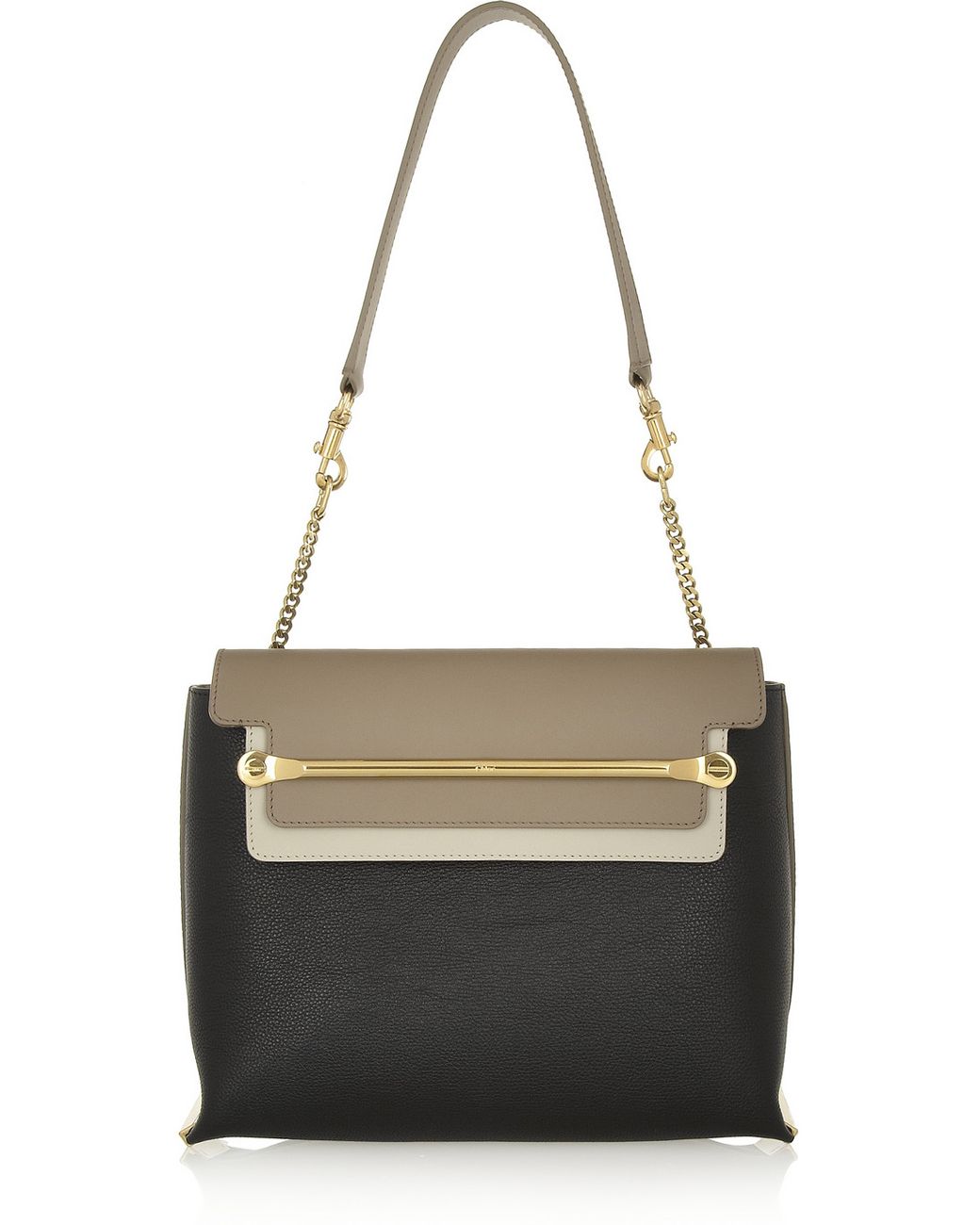 Chloé Clare Small Leather Shoulder Bag in Black | Lyst