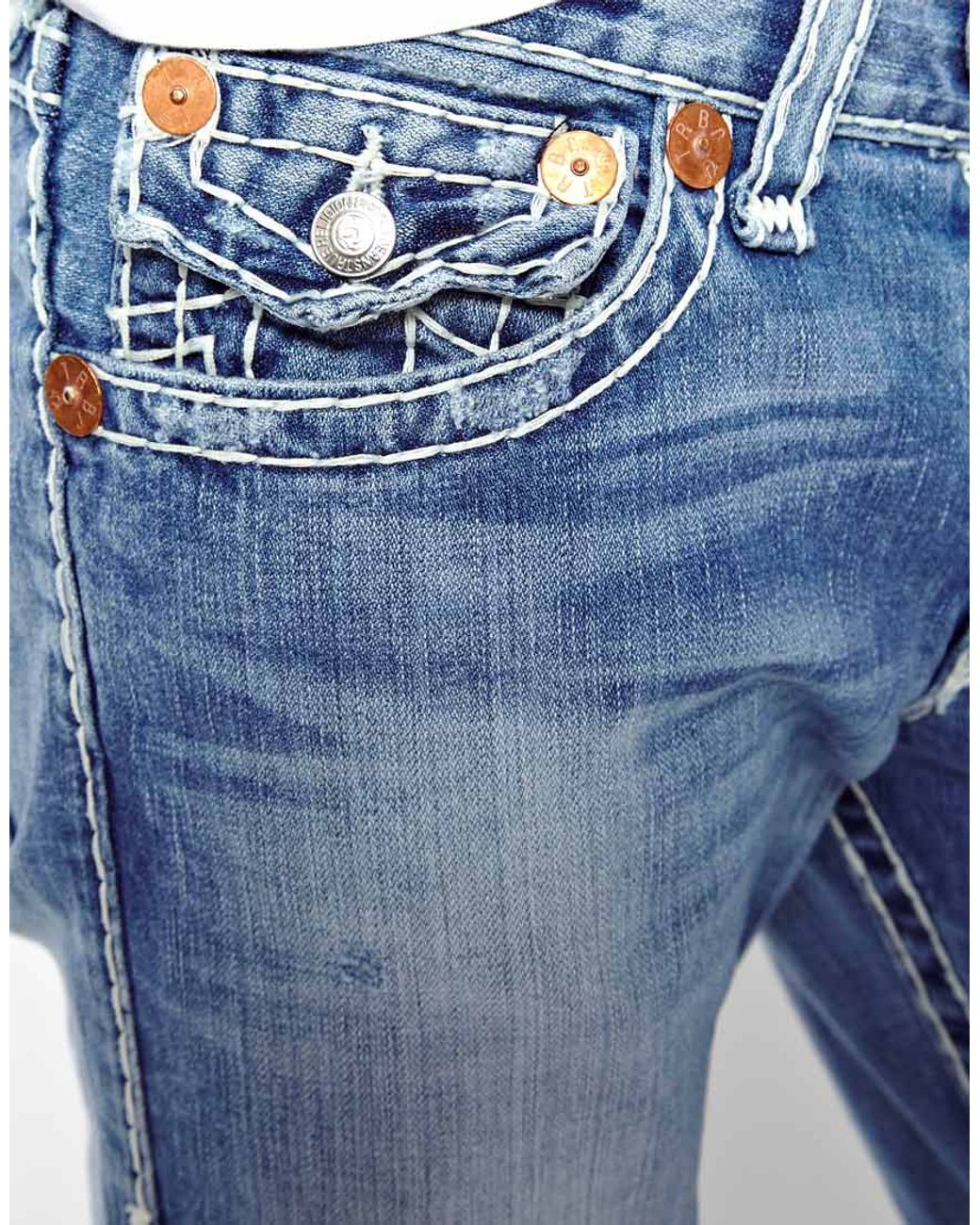 TRUE RELIGION Jeans Jack Super T Regular Tapered Fit Flap Pocket