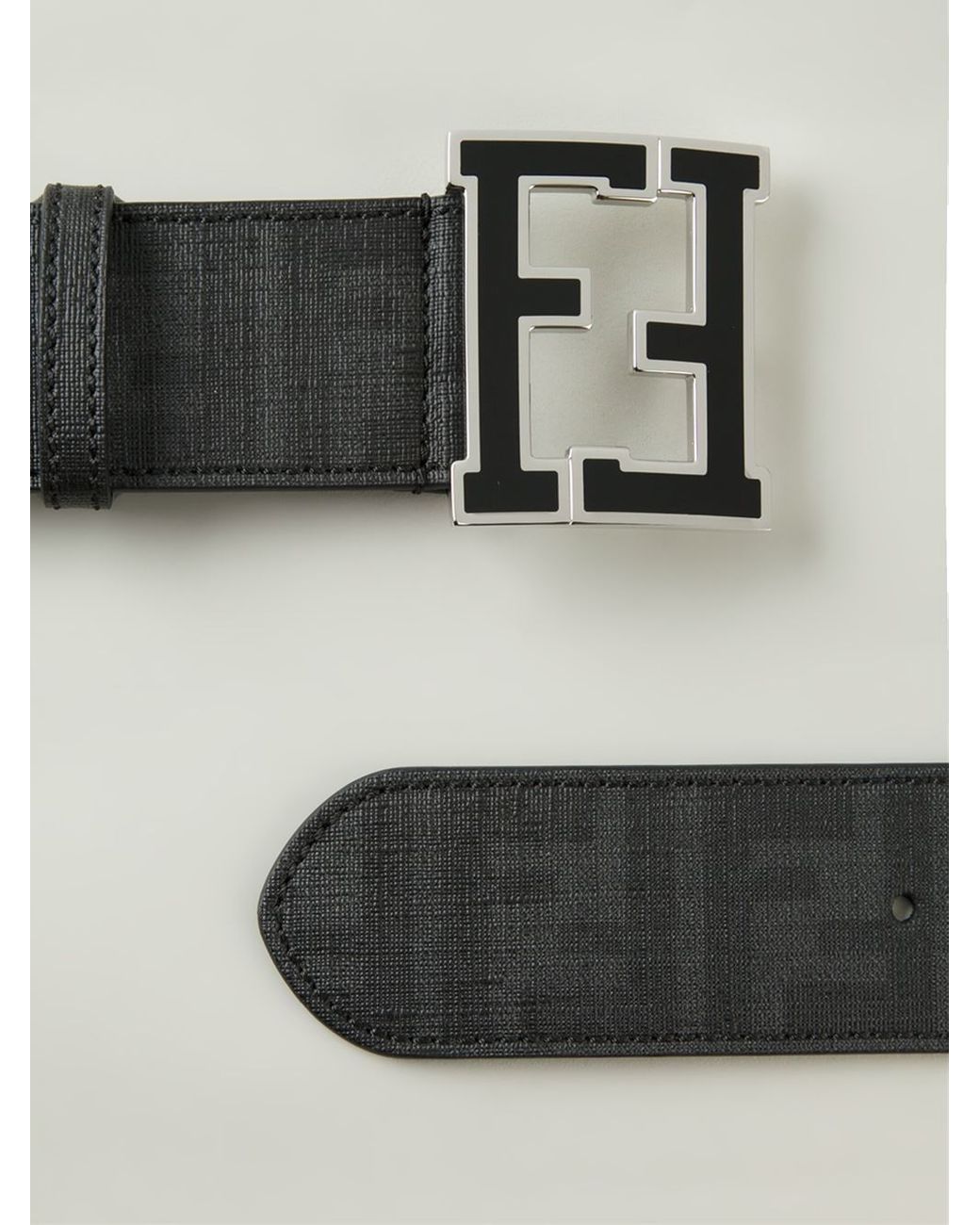 Fendi 'Zucca' Belt in Black for Men | Lyst