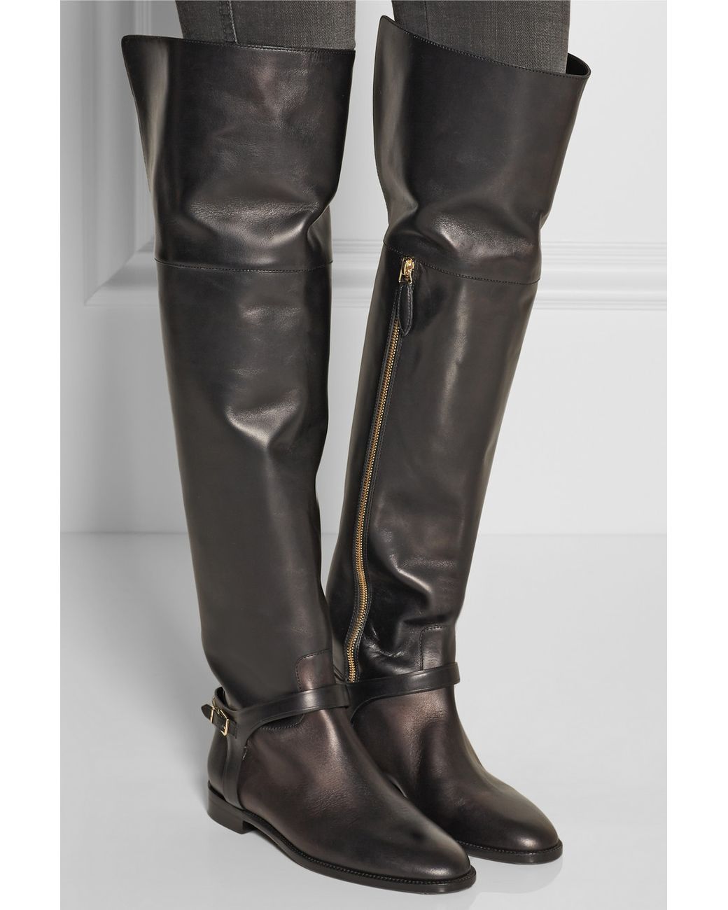 burberry over knee boots