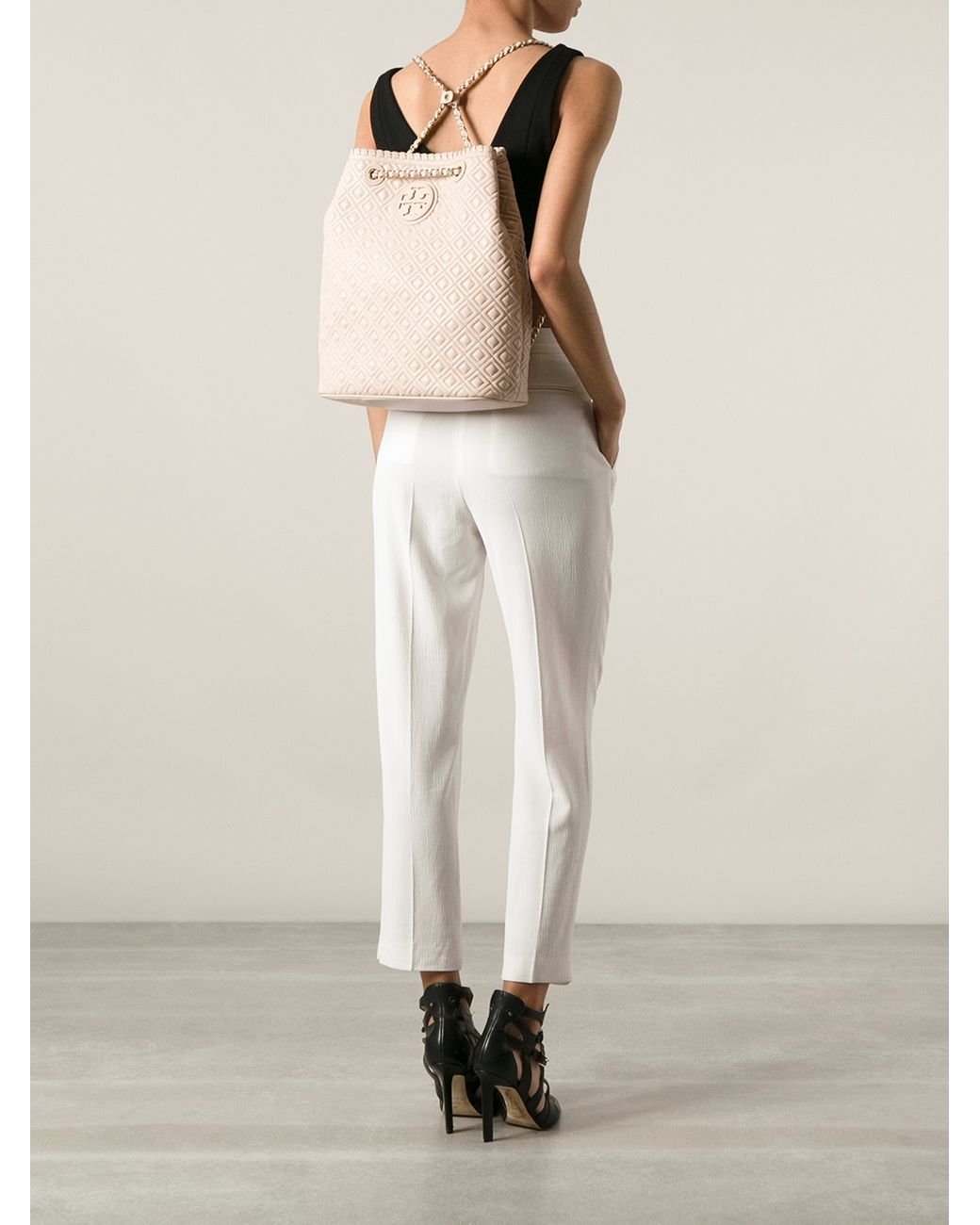 Tory burch marion quilted backpack sale