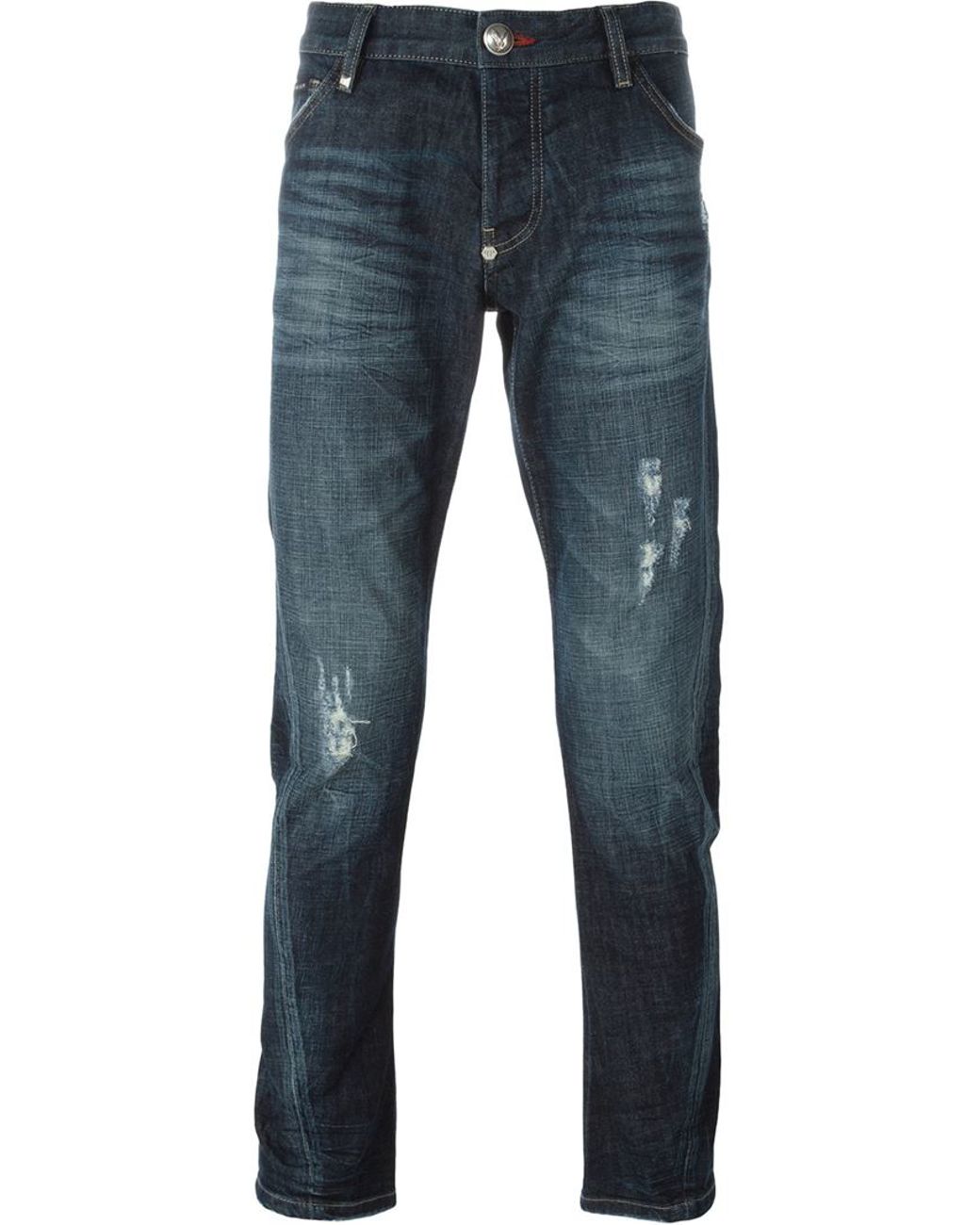 Philipp Plein 'illegal Fight Club' Jeans in Blue for Men | Lyst
