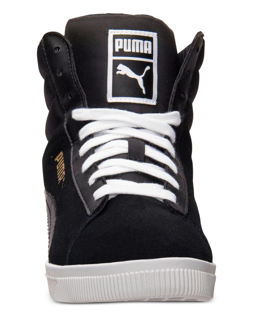 PUMA Women'S Classic Wedge Casual Sneakers From Finish Line in Black | Lyst