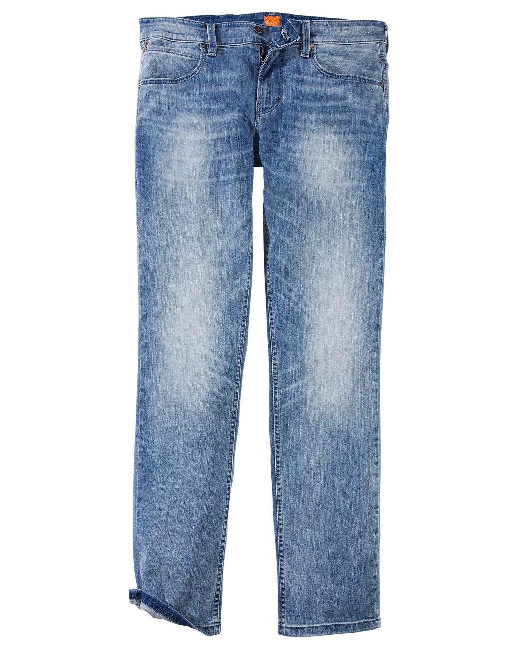 BOSS 'Orange 63' | Slim Fit, Stretch Cotton Jeans in Blue for Men