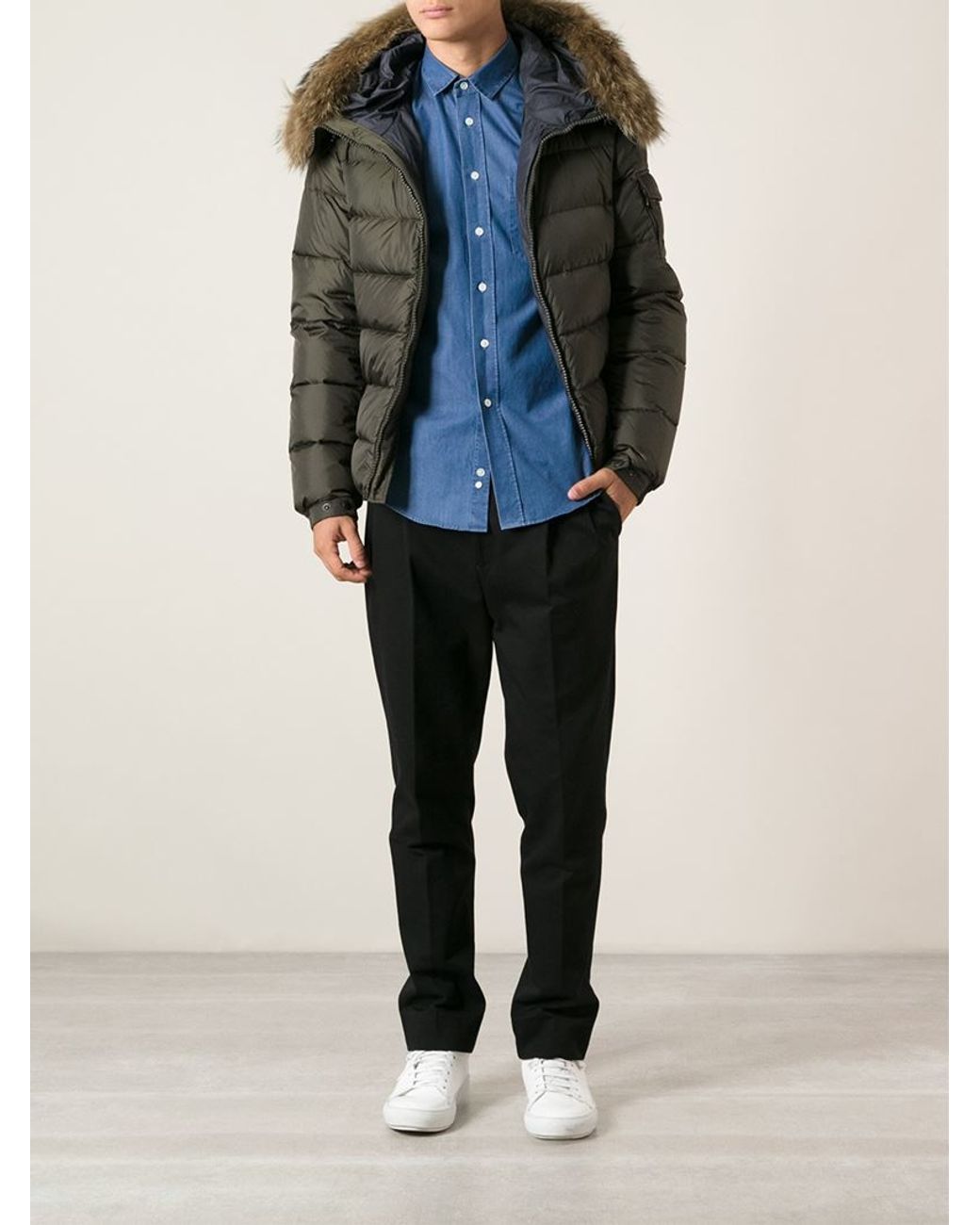 Moncler 'byron' Jacket in Green for Men | Lyst