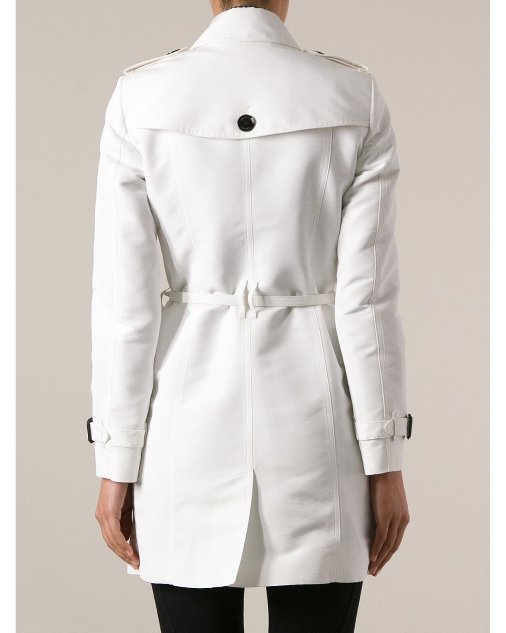 Burberry coat mens white 2025