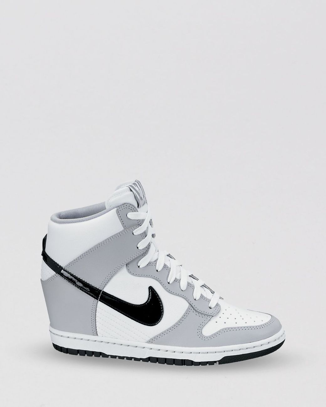 Nike Lace Up High Top Wedge Sneakers - Women'S Dunk Sky Hi in Gray | Lyst