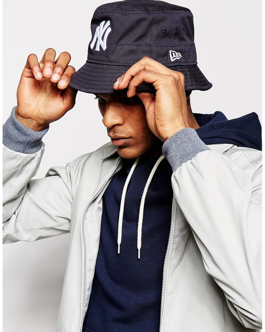 KTZ Ny Yankees Bucket Hat in Blue for Men
