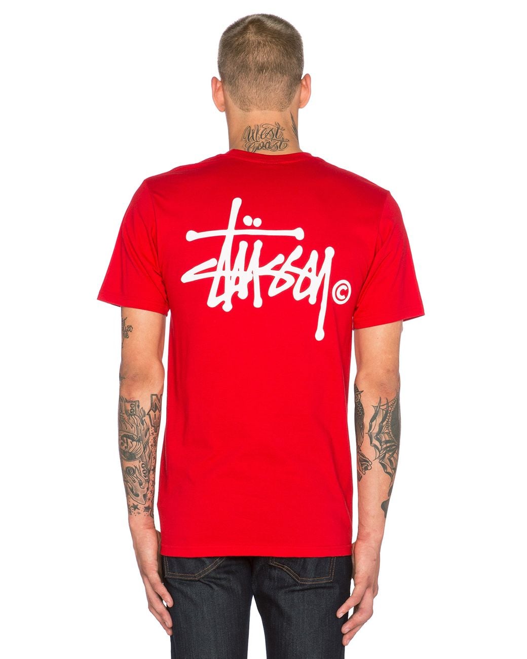 Stussy Basic Logo Cotton-Jersey T-Shirt 